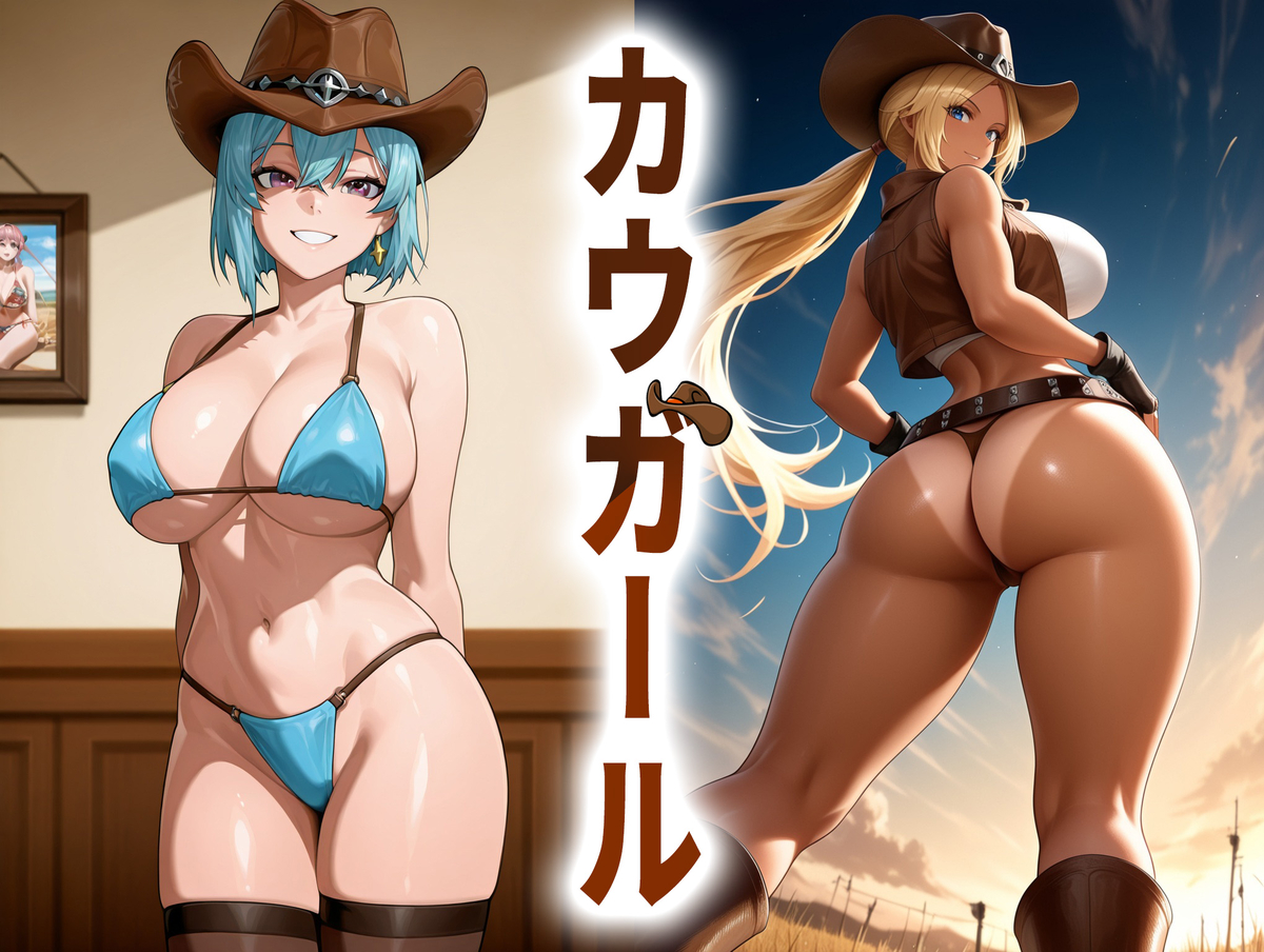 『カウガール』在DLsite發售囉!-pixiv插画-作品交流服务