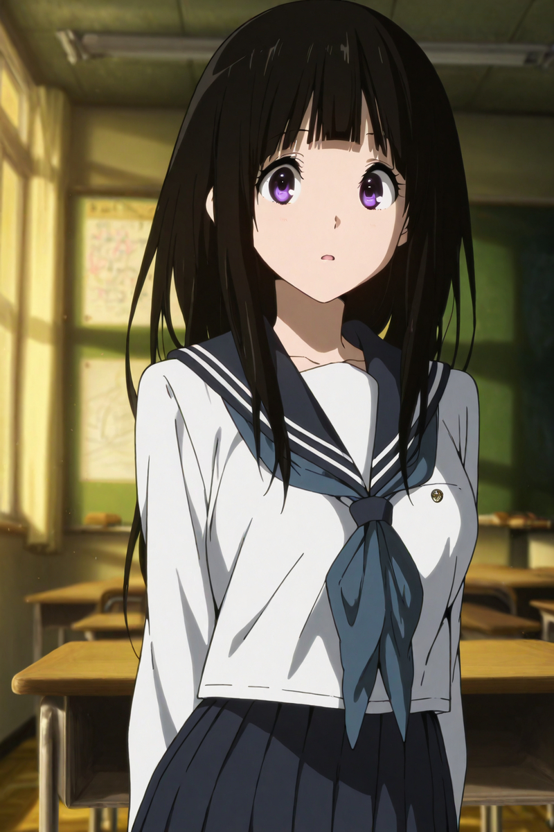 千反田える (氷菓)-pixiv插画-作品交流服务