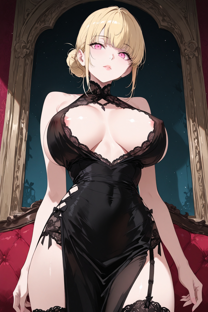 內衣?穿這種禮服裡面我是不穿喔!-pixiv插画-作品交流服务