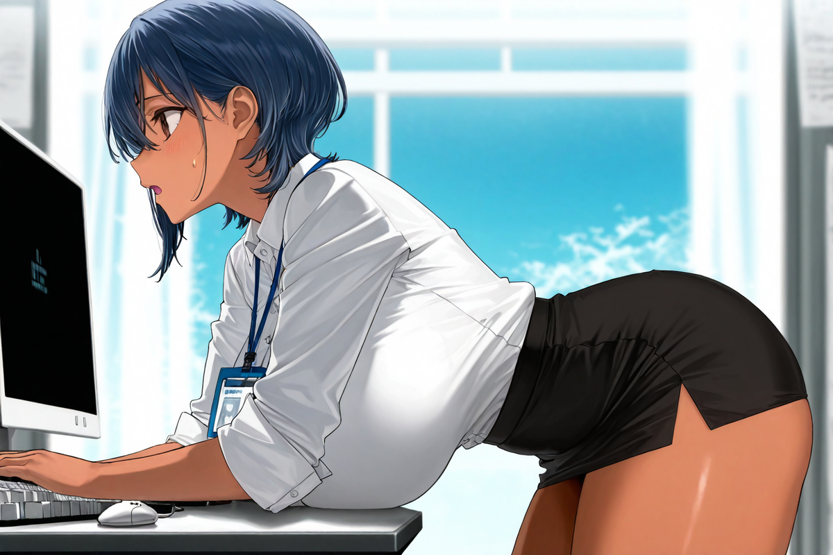 氣死了~怎麼要開會時電腦就掛了...-pixiv插画-作品交流服务