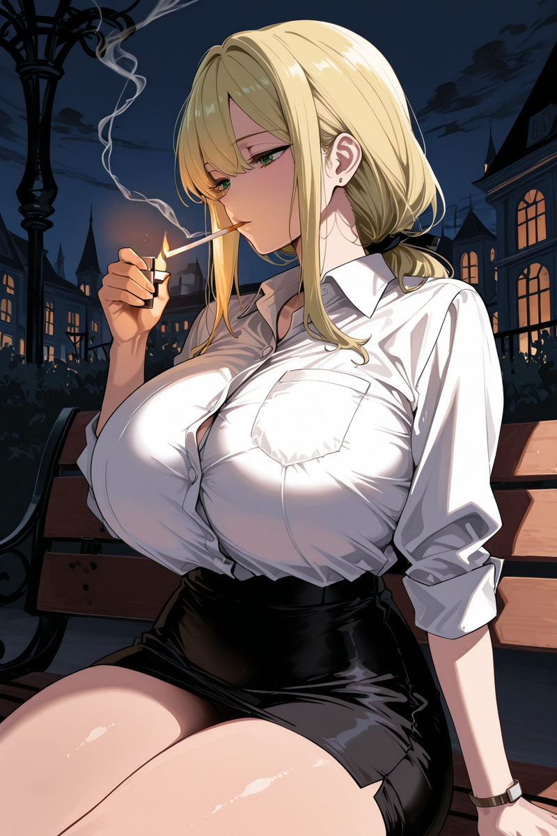 真累...要不你也抽一根如何?-pixiv插画-作品交流服务