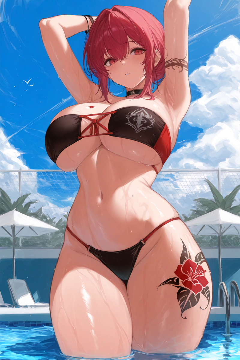 怎麼了?你現在才發現我有刺青嗎?-pixiv插画-作品交流服务