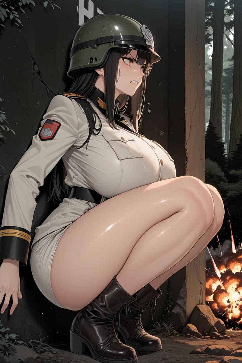 白癡長官~連自家軍隊在這也亂轟-pixiv插画-作品交流服务