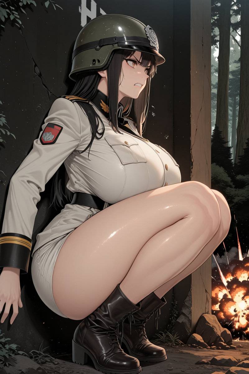 白癡長官~連自家軍隊在這也亂轟-pixiv插画-作品交流服务