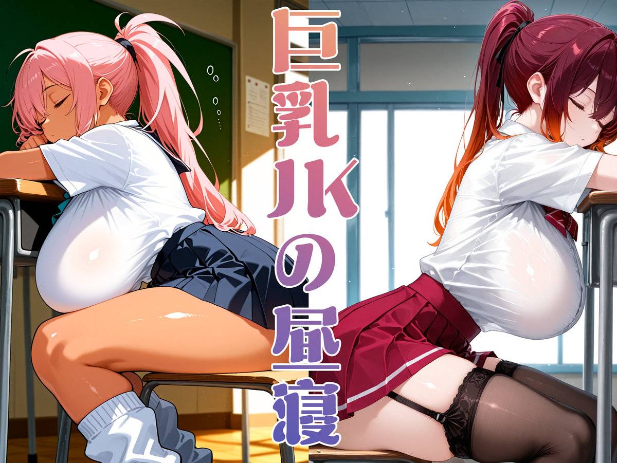 『巨乳JKの昼寝』在DLsite發售囉!-pixiv插画-作品交流服务