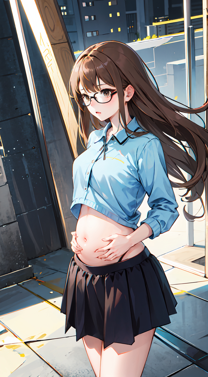 妊娠したの高校の優等生~-pixiv插画-作品交流服务