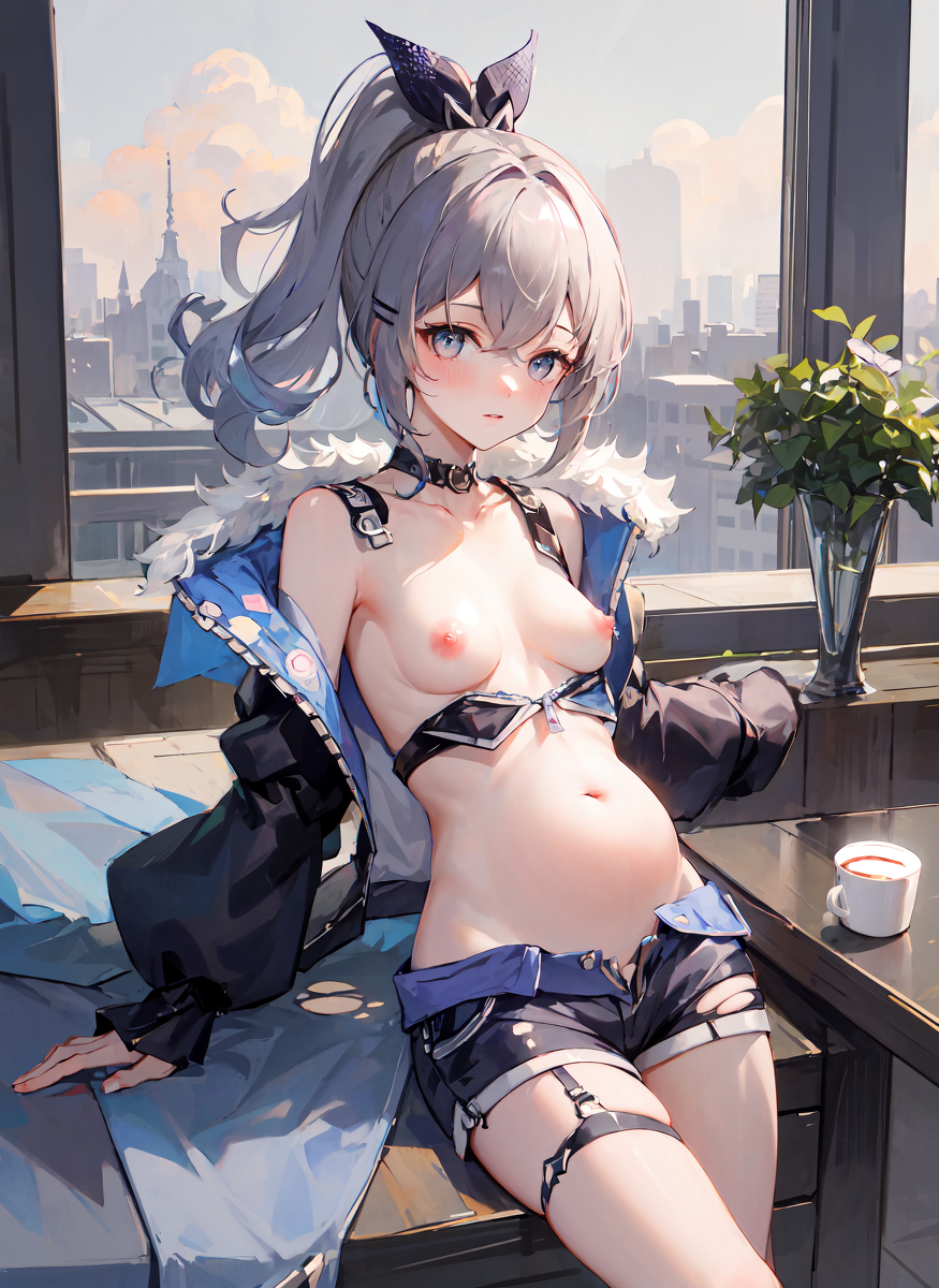 妊娠したの銀狼ちゃん#2-pixiv插画-作品交流服务