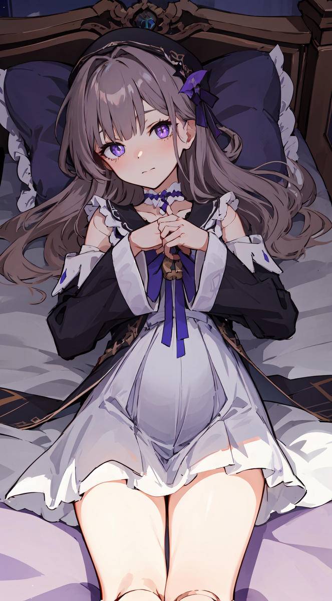 怀孕人偶黑塔的就寝时刻~/妊娠人形ヘルタの寝る~-pixiv插画-作品交流服务
