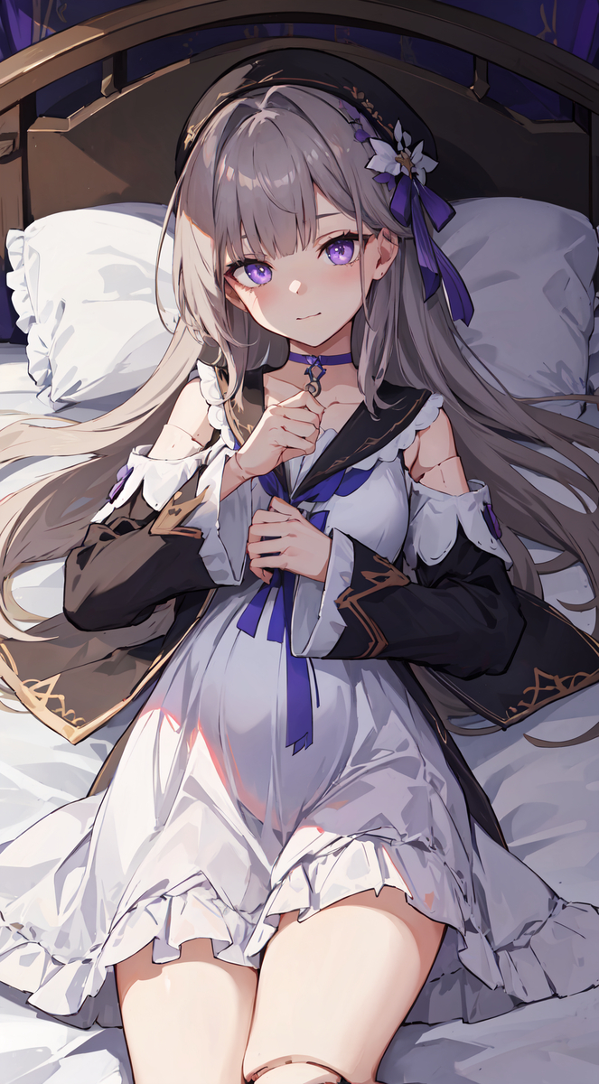 图片[5]-怀孕人偶黑塔的就寝时刻~/妊娠人形ヘルタの寝る~-pixiv插画-作品交流服务