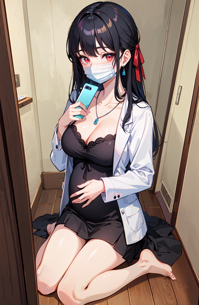 【妊婦JKの自撮】-pixiv插画-作品交流服务