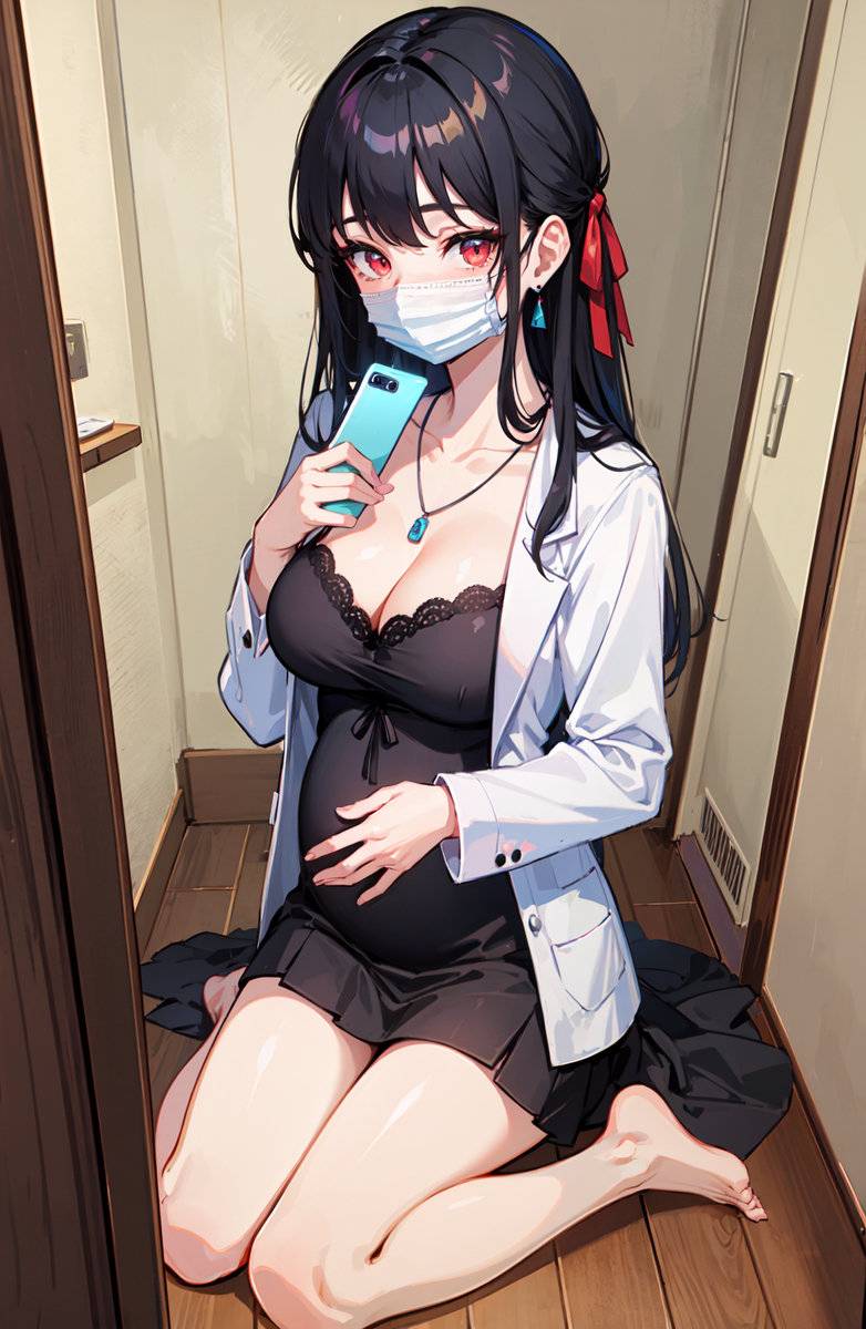 【妊婦JKの自撮】-pixiv插画-作品交流服务