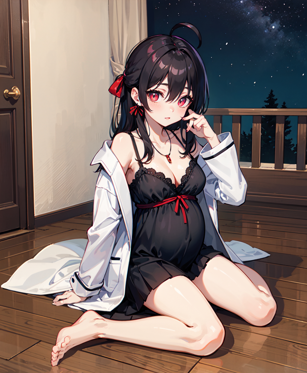 【妊婦JKの自撮】-pixiv插画-作品交流服务