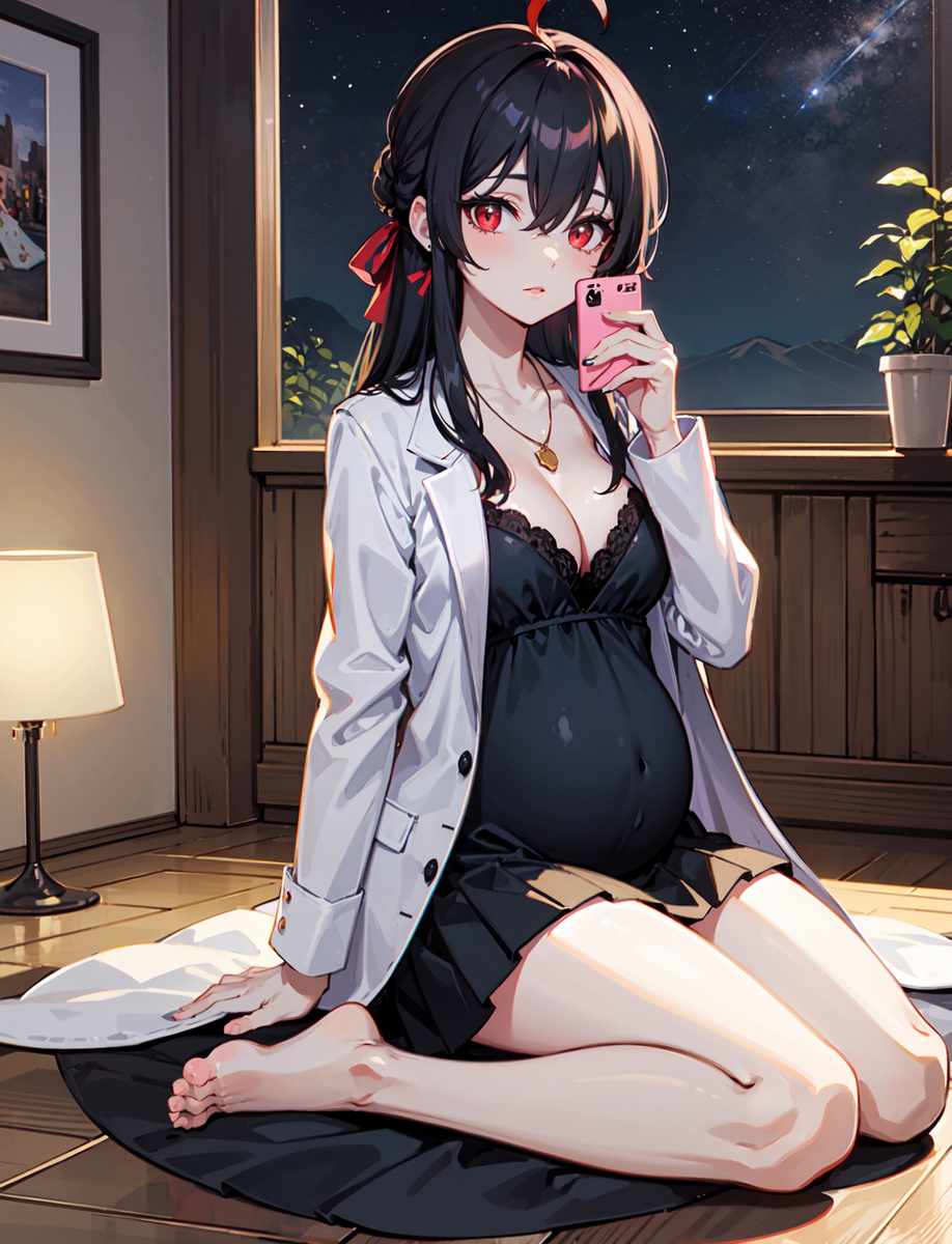 图片[7]-【妊婦JKの自撮】-pixiv插画-作品交流服务