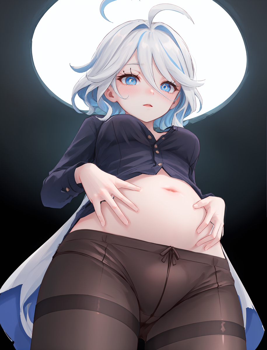 ART-フリーナ|腹部クローズアップ-pixiv插画-作品交流服务