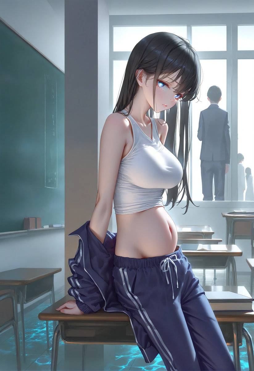 高校|教室|彼女|妊娠|透け-pixiv插画-作品交流服务