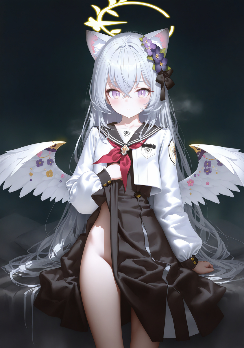 アズサ|猫耳付-pixiv插画-作品交流服务