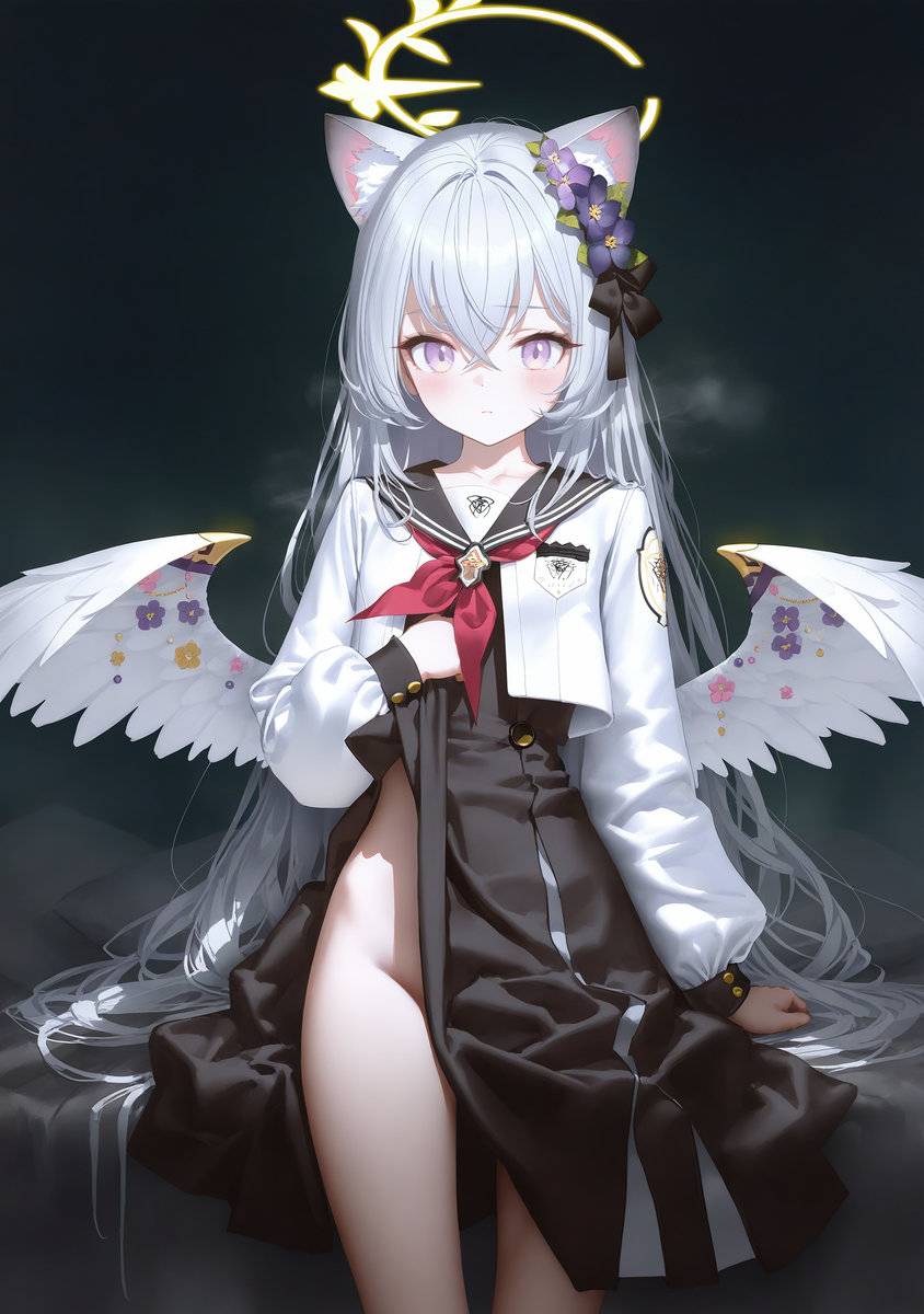 アズサ|猫耳付-pixiv插画-作品交流服务