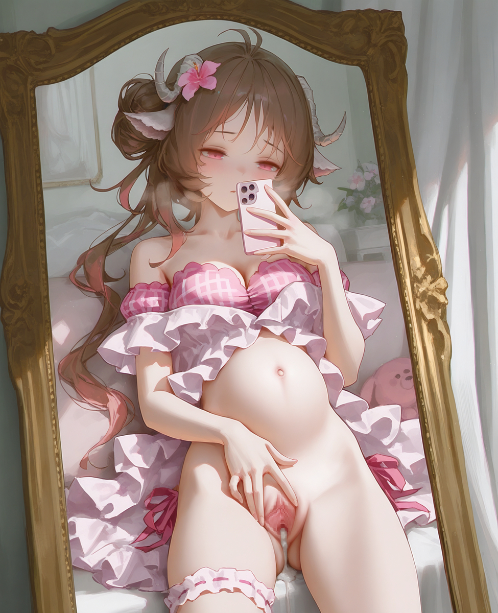 エイヤフィヤト|妊娠|自撮り|溢れ精液-pixiv插画-作品交流服务