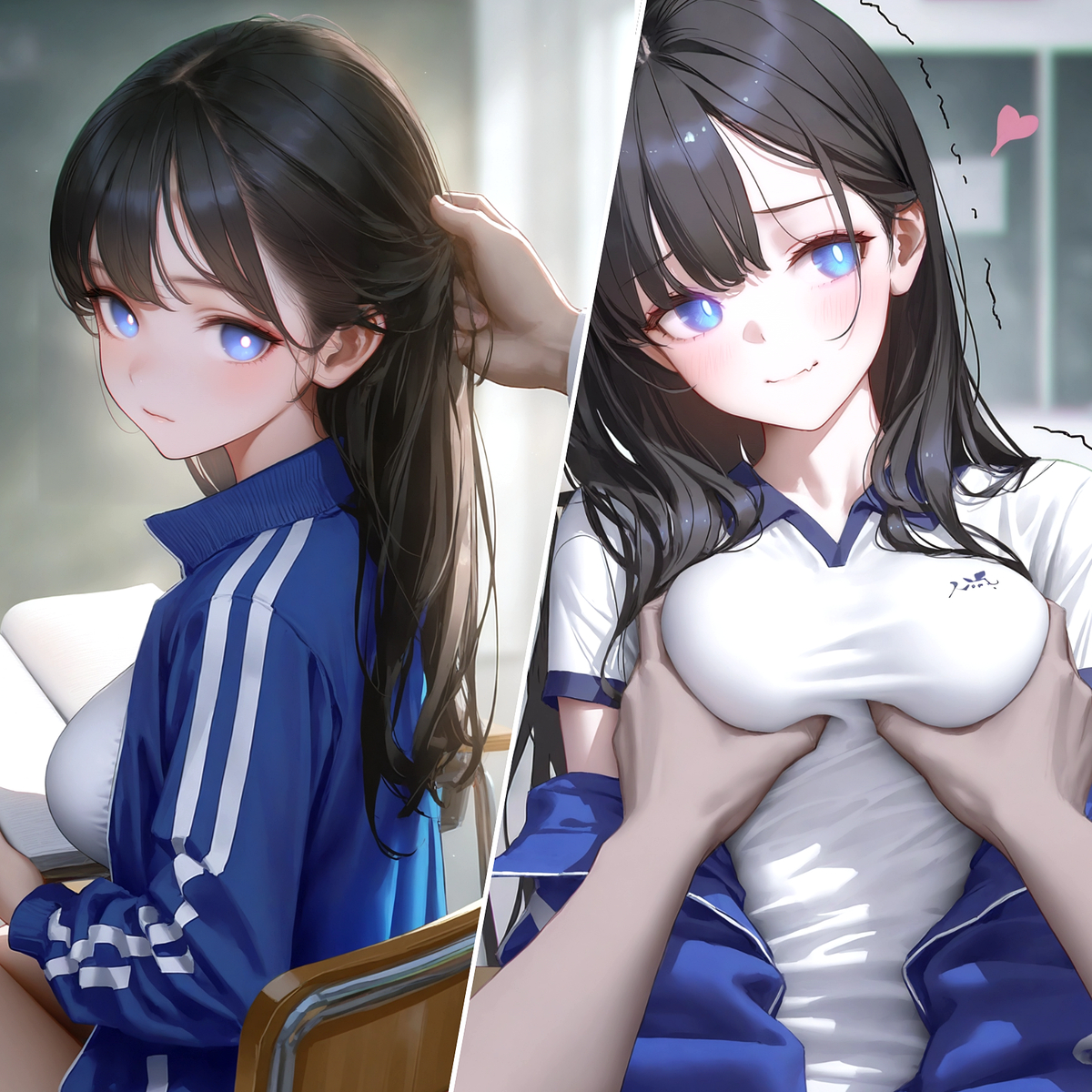 教室と彼女 #1-pixiv插画-作品交流服务