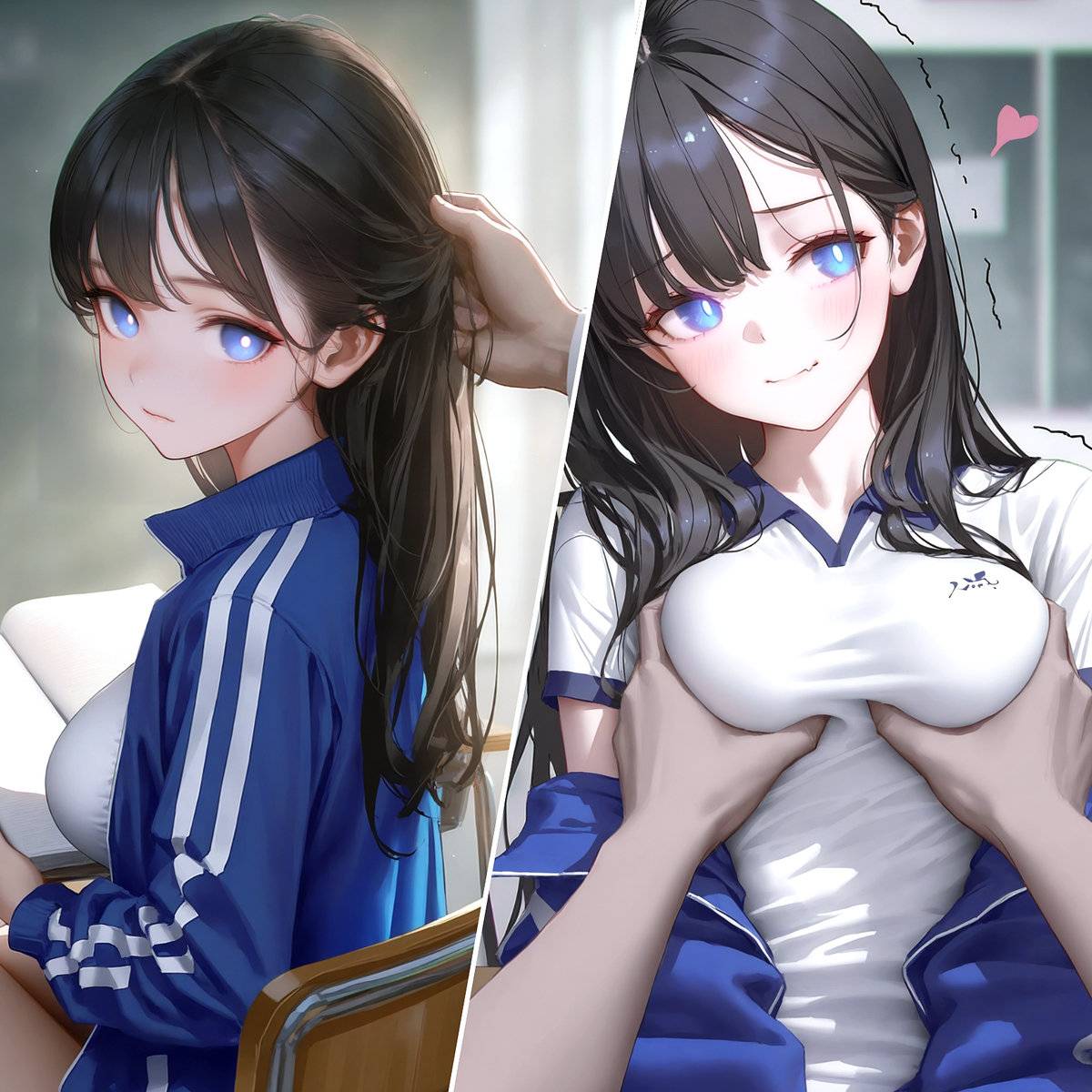 教室と彼女 #1-pixiv插画-作品交流服务