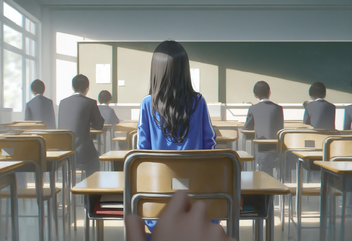 教室と彼女 #1-pixiv插画-作品交流服务