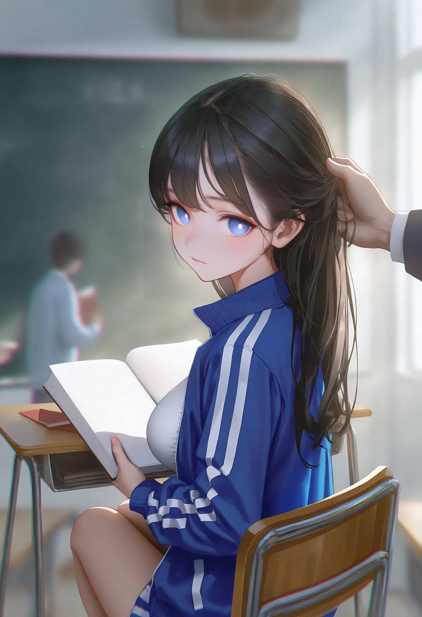 图片[5]-教室と彼女 #1-pixiv插画-作品交流服务