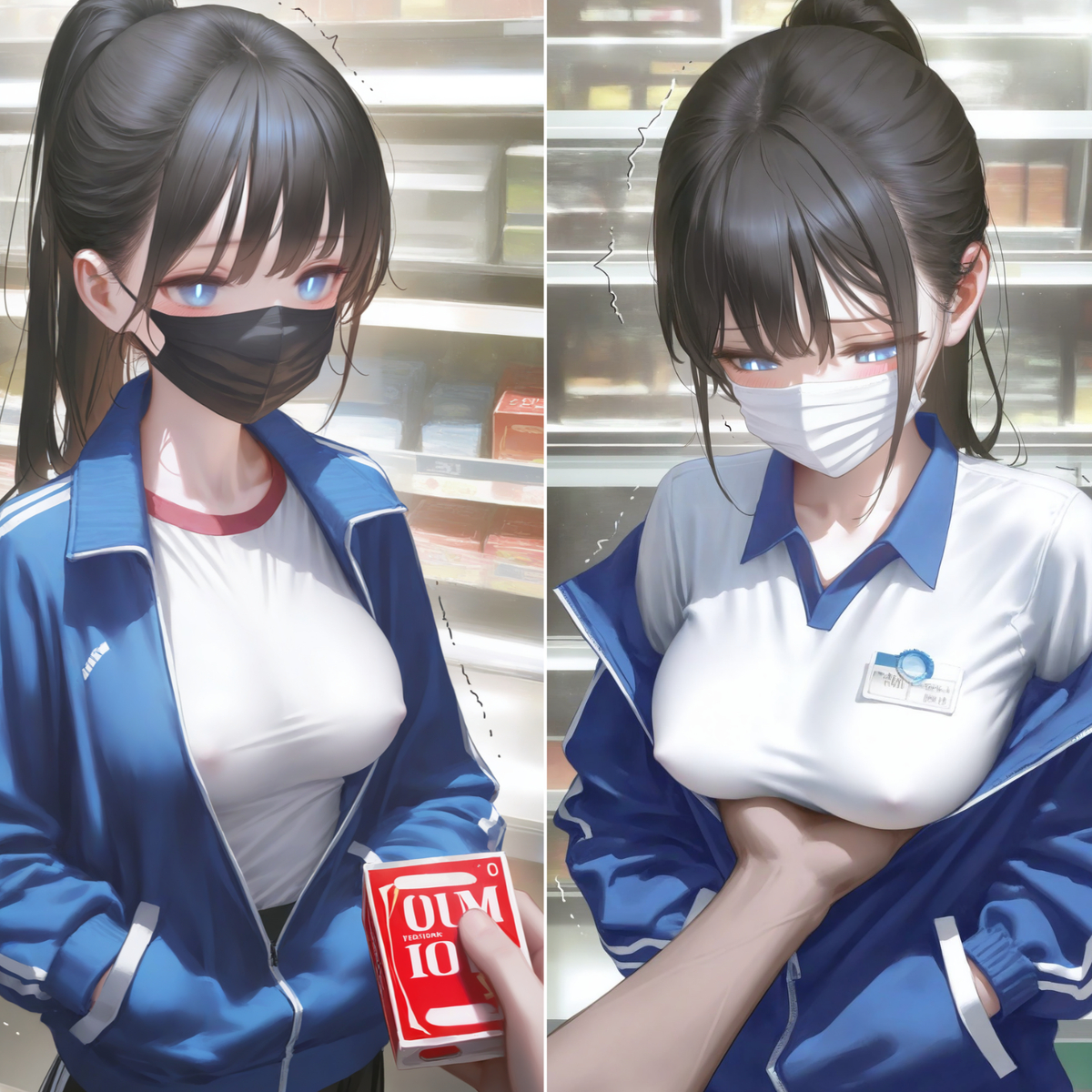 放課後の女子高生と買ったもの/放学的女高生与要买的东西-pixiv插画-作品交流服务