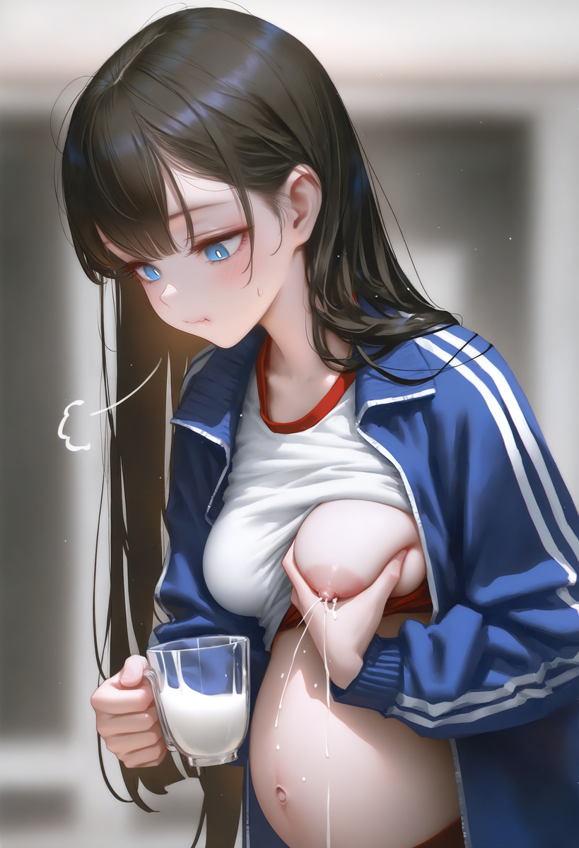 「女子高生と仕方ない授乳期」女子高生與無可奈何的泌乳期-pixiv插画-作品交流服务