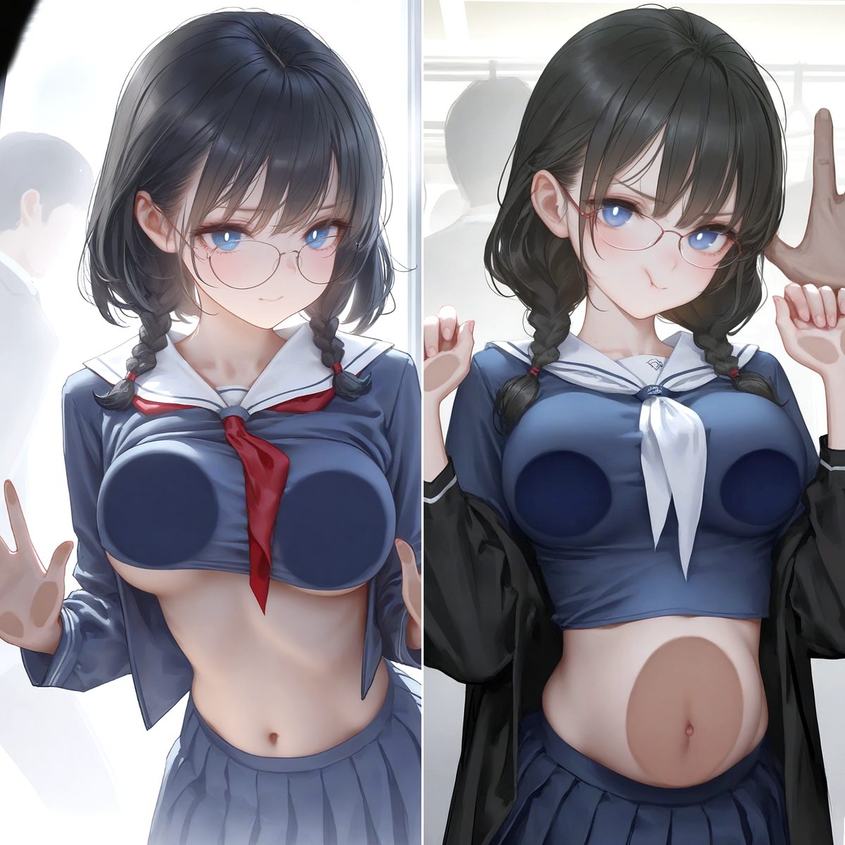 「満員電車」|真拥挤呀-pixiv插画-作品交流服务