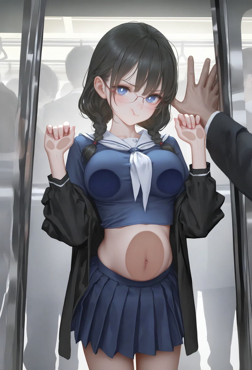 「満員電車」|真拥挤呀-pixiv插画-作品交流服务