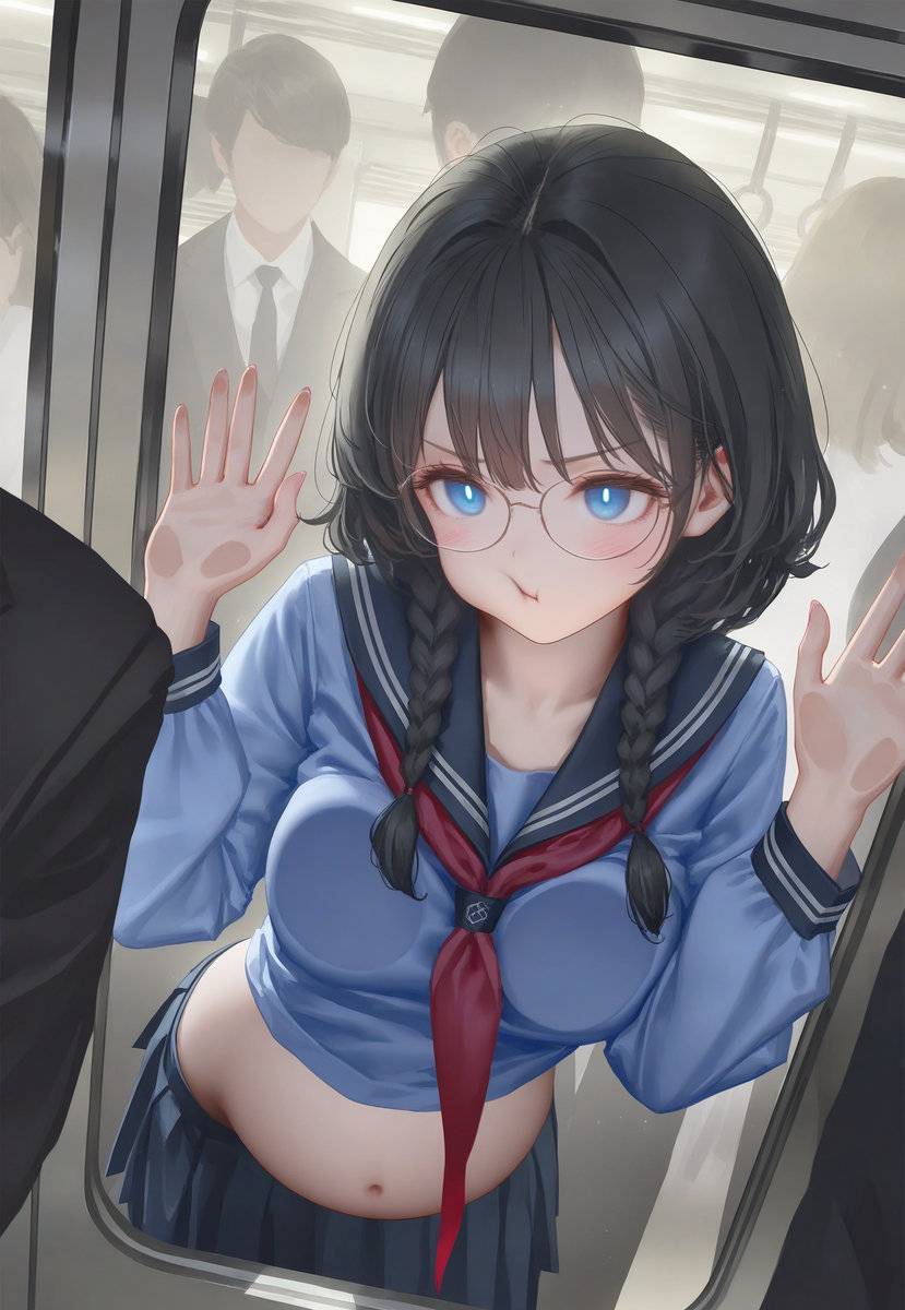 「満員電車」|真拥挤呀-pixiv插画-作品交流服务