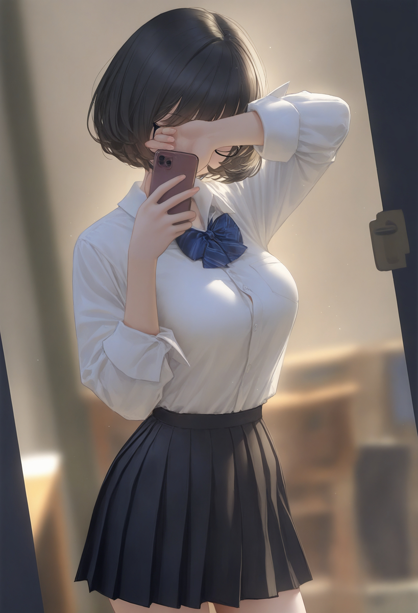 彼女たちの自撮り写真-pixiv插画-作品交流服务