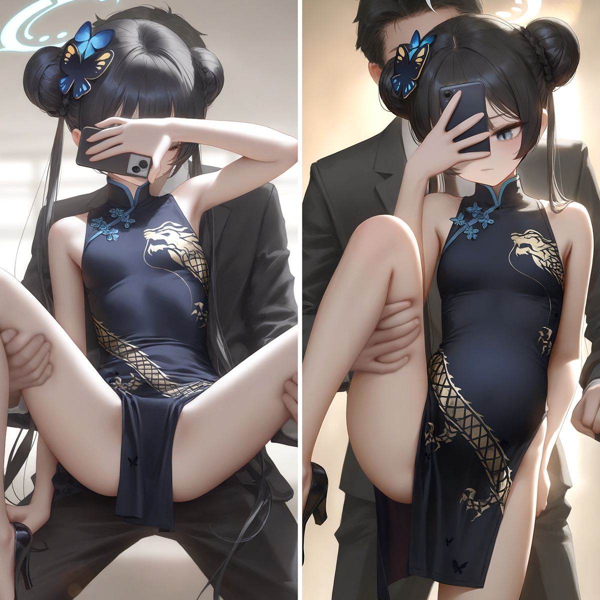 「 先生との一緒に自撮り」-pixiv插画-作品交流服务