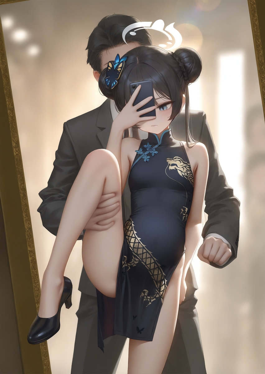 「 先生との一緒に自撮り」-pixiv插画-作品交流服务