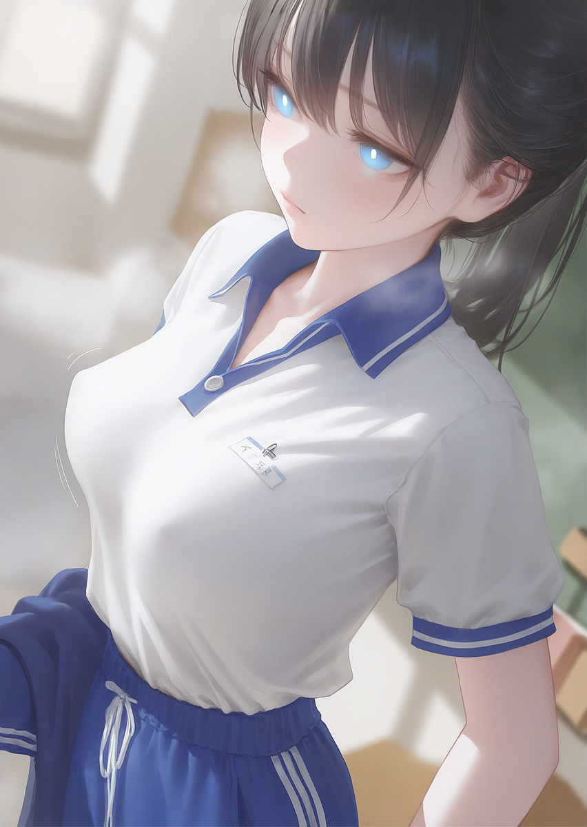 彼女とノーブラ登校/她与无内衣登校-pixiv插画-作品交流服务