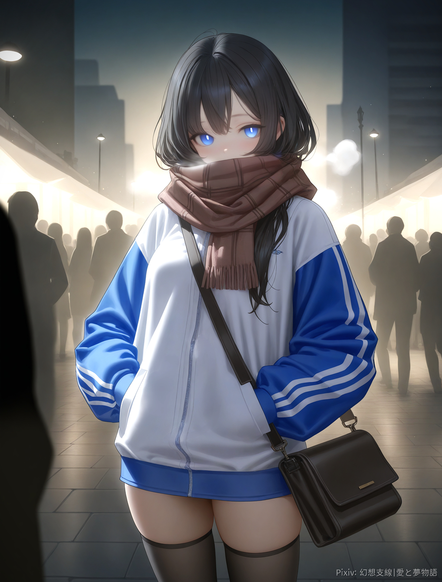 「冬の中の彼女」-pixiv插画-作品交流服务