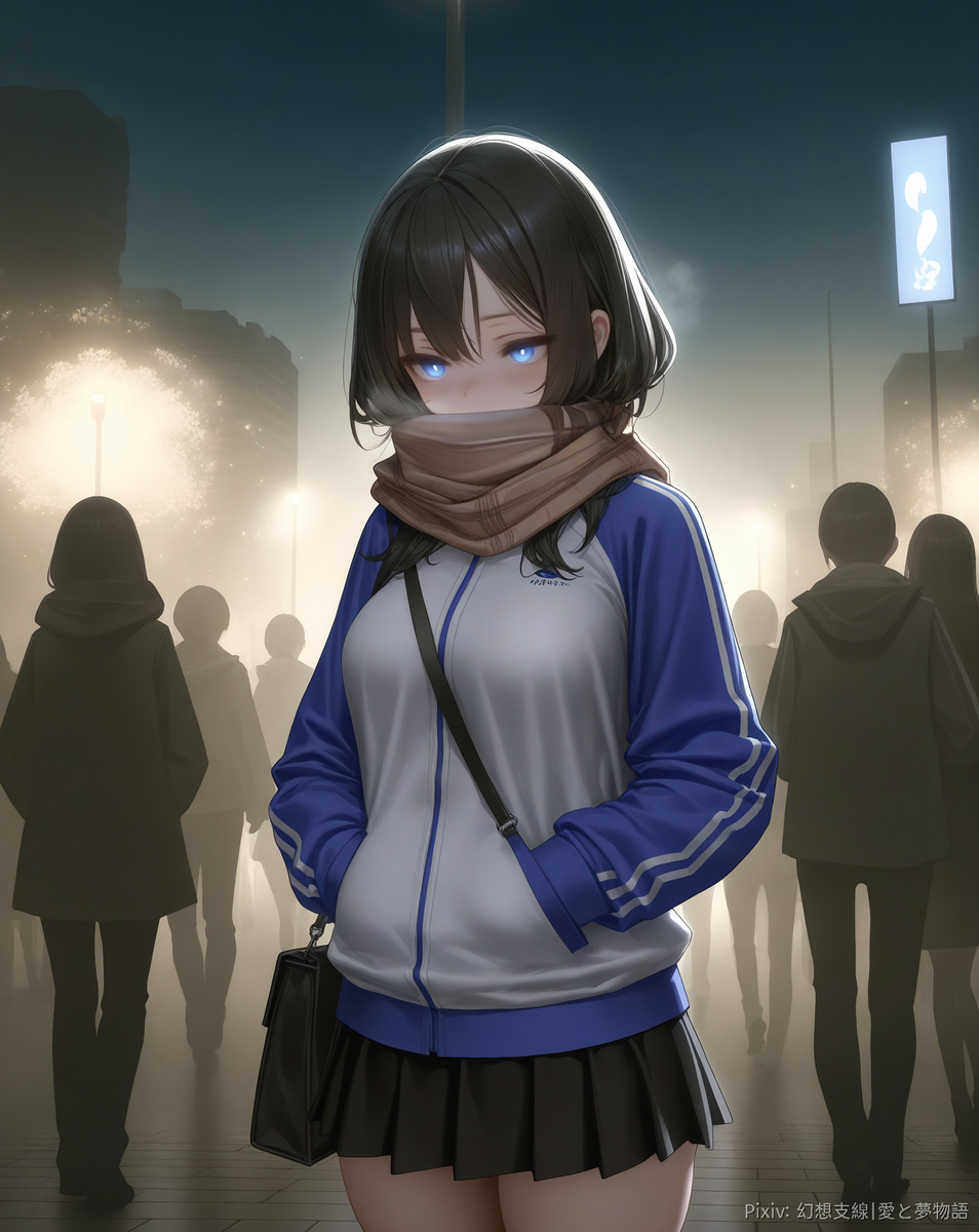 「冬の中の彼女」-pixiv插画-作品交流服务