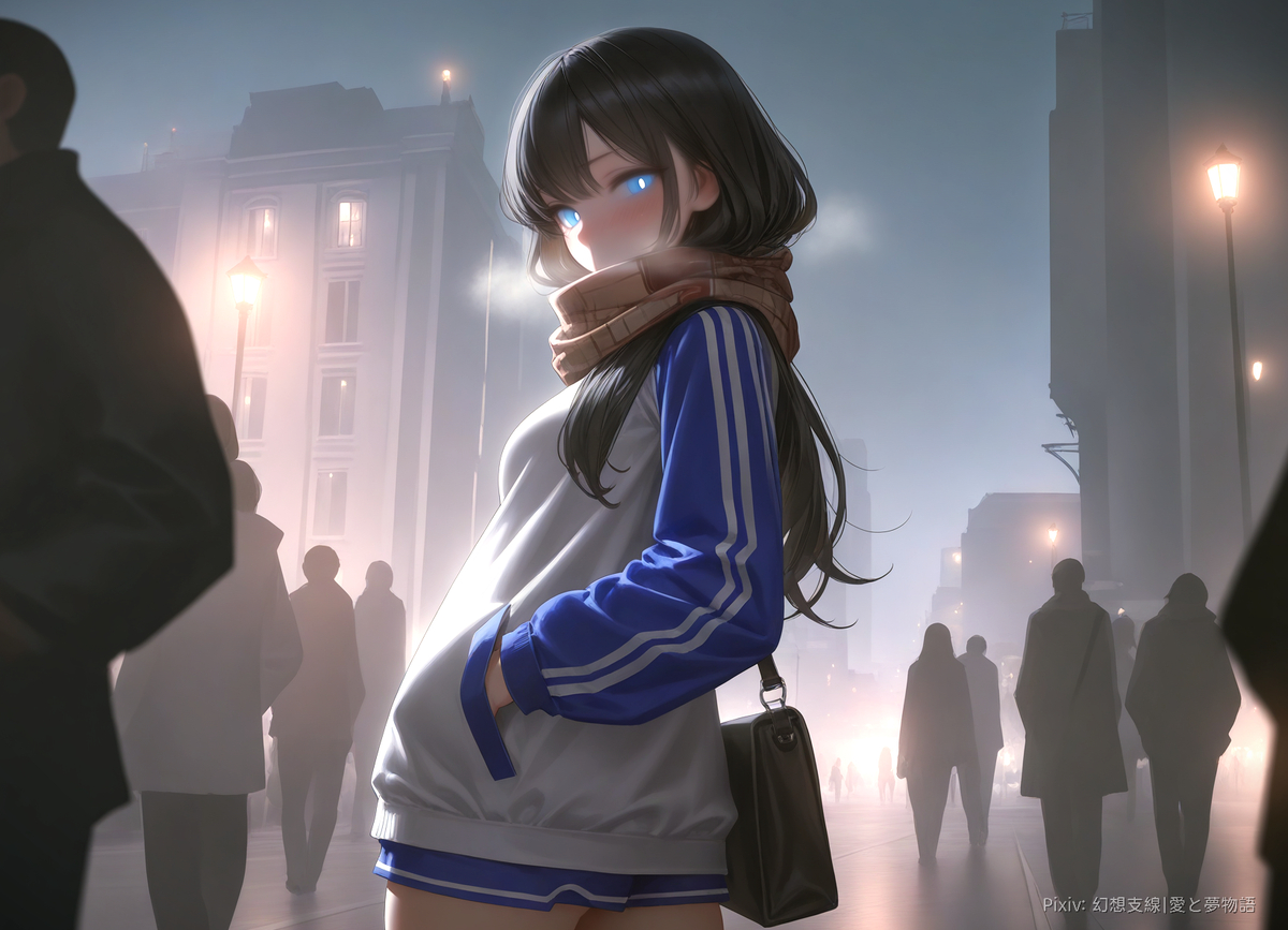 图片[5]-「冬の中の彼女」-pixiv插画-作品交流服务