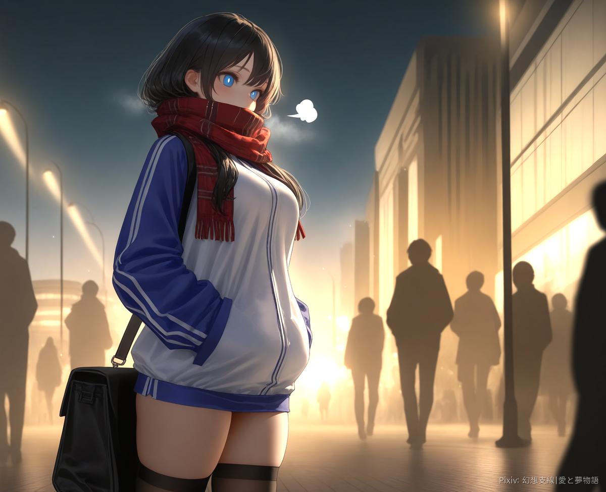 图片[8]-「冬の中の彼女」-pixiv插画-作品交流服务