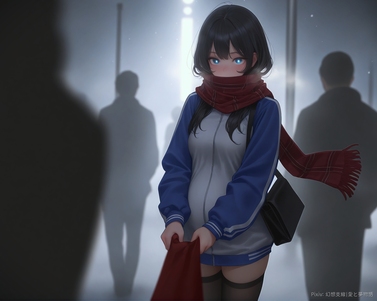 图片[9]-「冬の中の彼女」-pixiv插画-作品交流服务