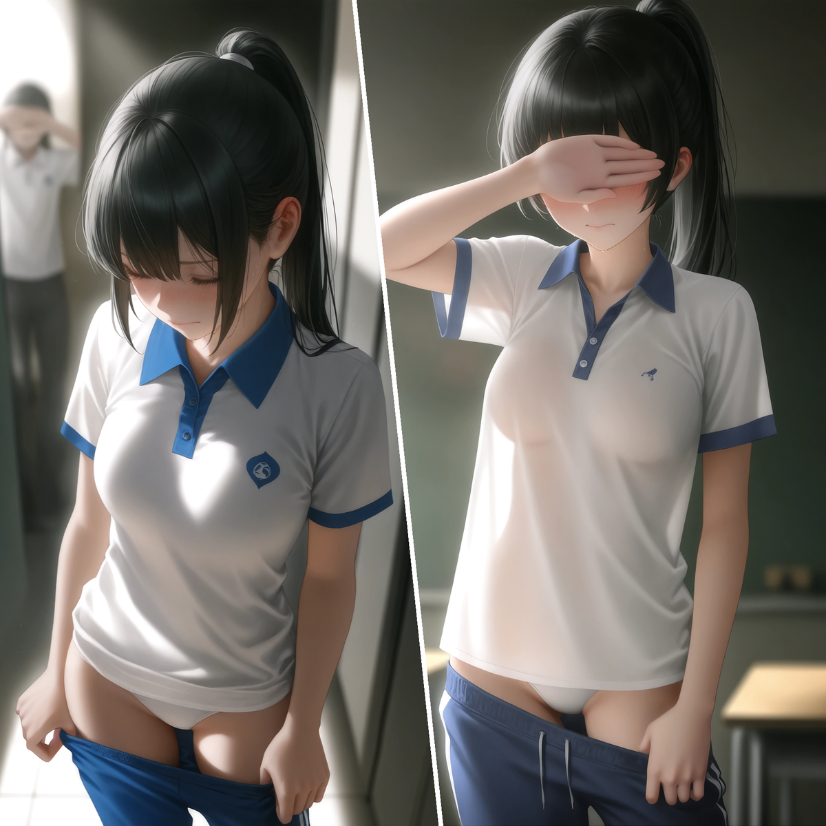 妊娠付|「顔を覆う」“掩面”-pixiv插画-作品交流服务