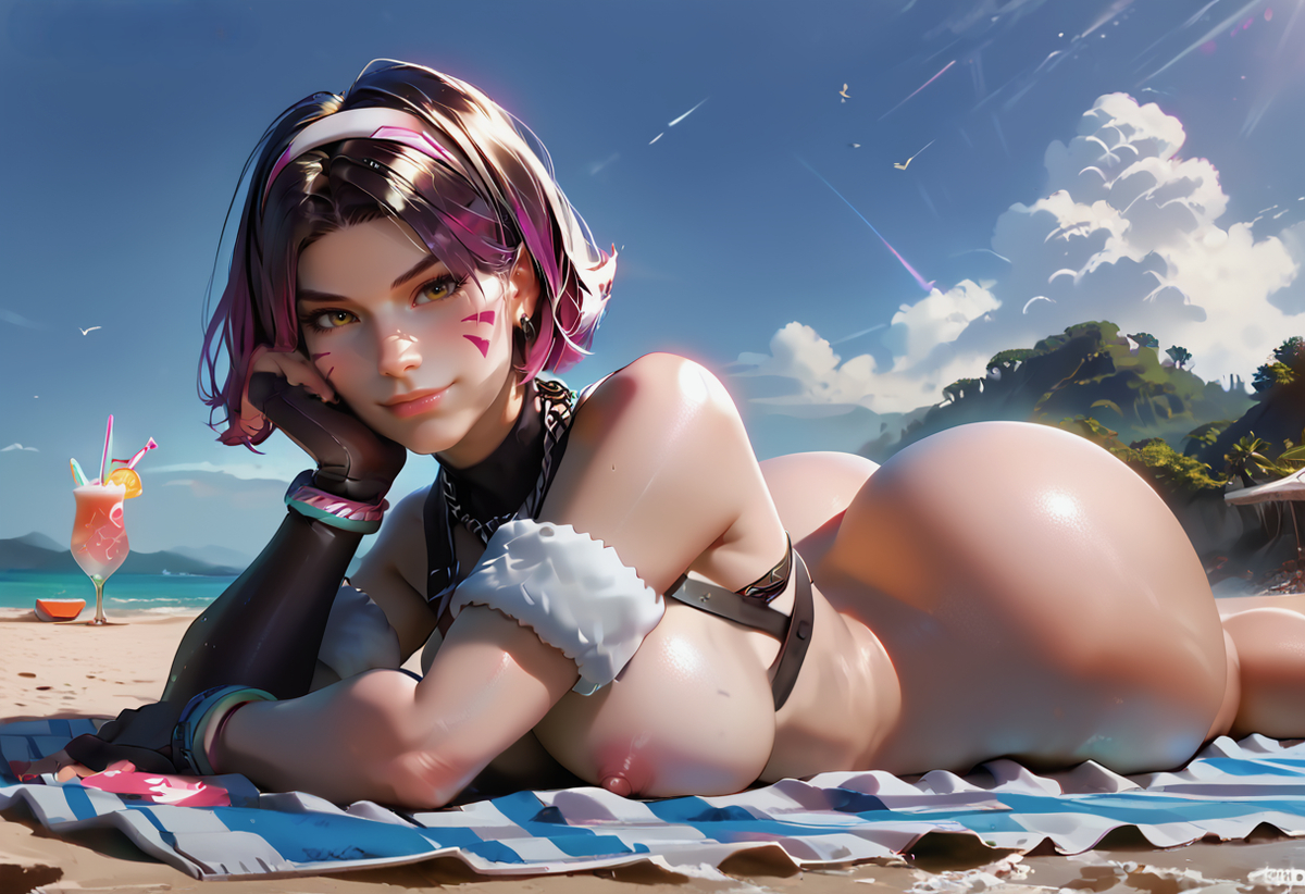 D.va LE SSERAFIM-pixiv插画-作品交流服务