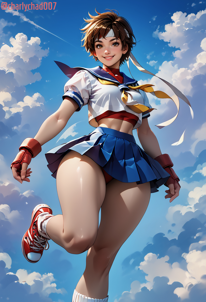 Sakura Kasugano-pixiv插画-作品交流服务