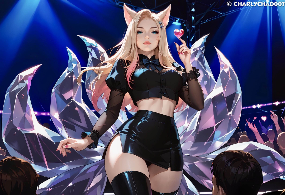 K/DA Ahri The BADDEST-pixiv插画-作品交流服务