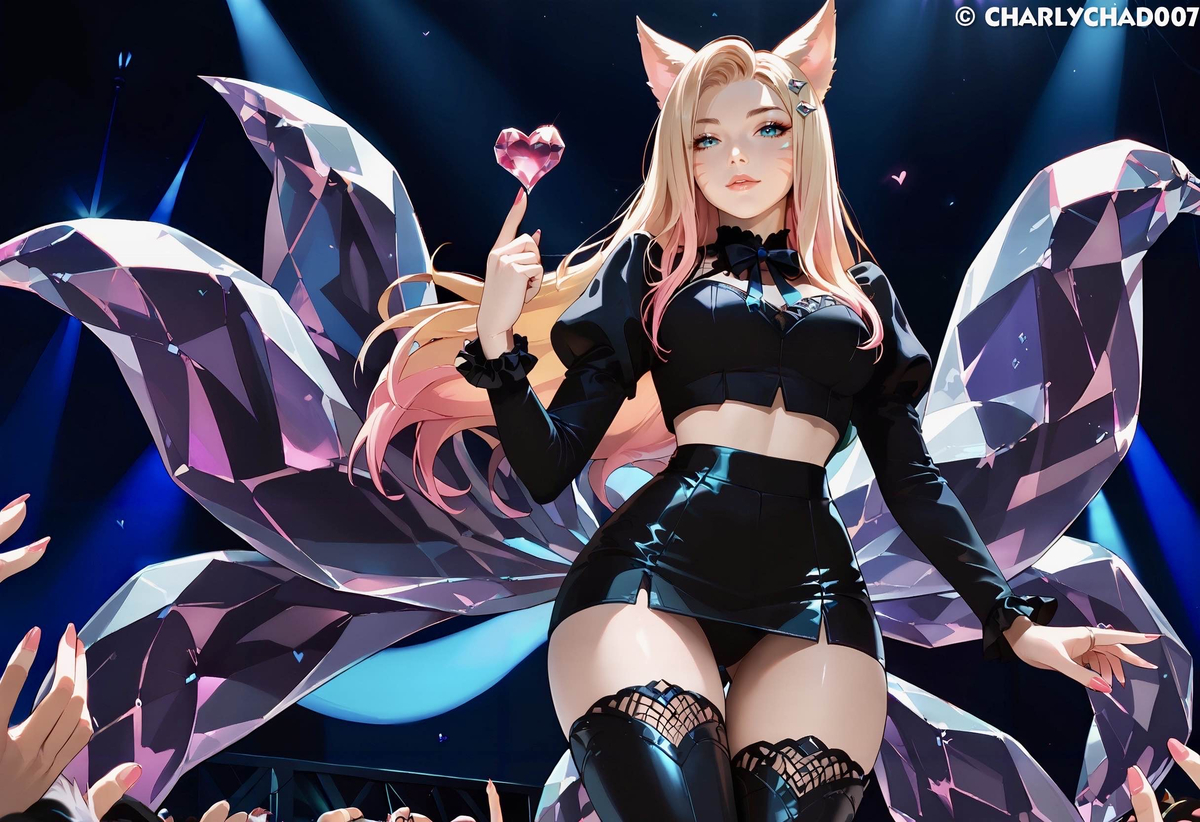 K/DA Ahri The BADDEST-pixiv插画-作品交流服务