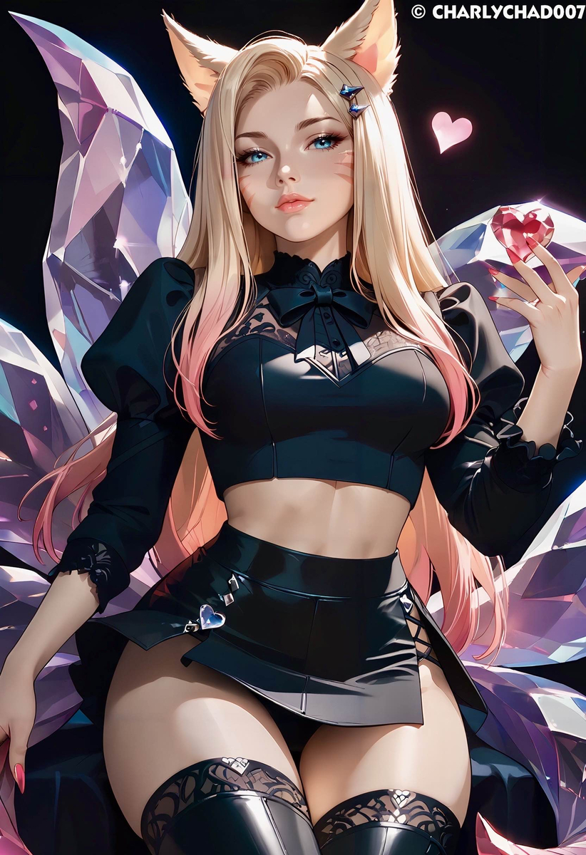 K/DA Ahri The BADDEST-pixiv插画-作品交流服务
