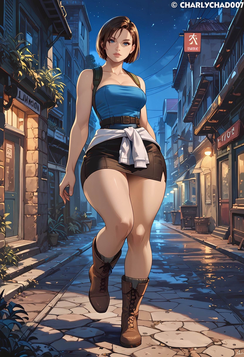 Jill Valentine-pixiv插画-作品交流服务