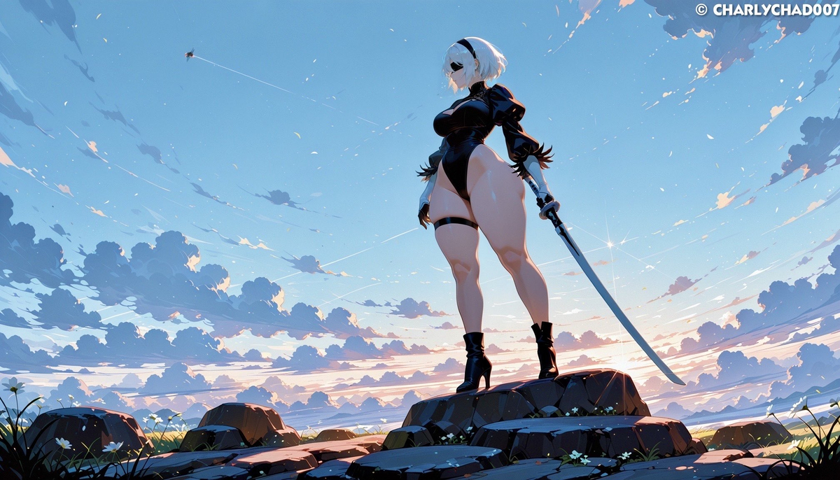 2B wallpaper-pixiv插画-作品交流服务