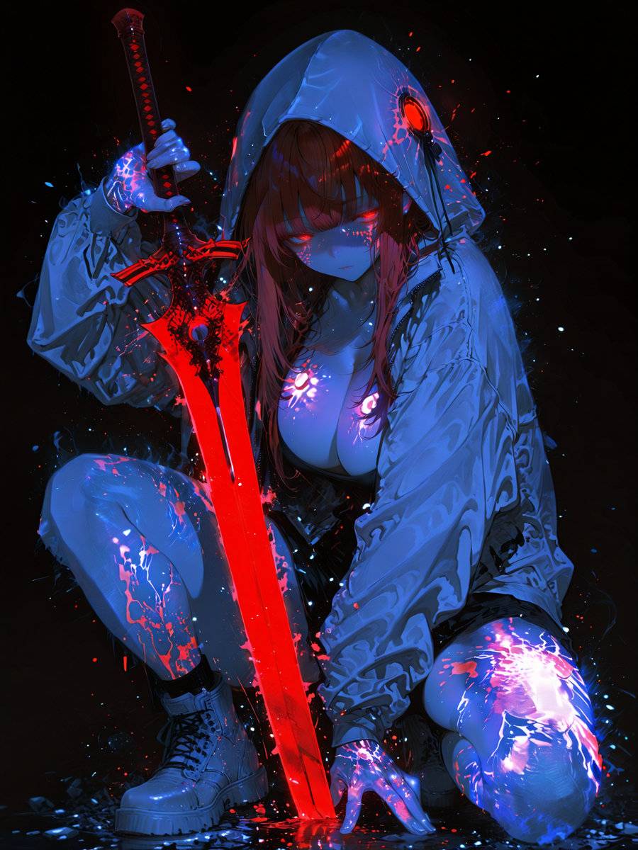 图片[1]-Demon Sword Maiden-pixiv插画-作品交流服务