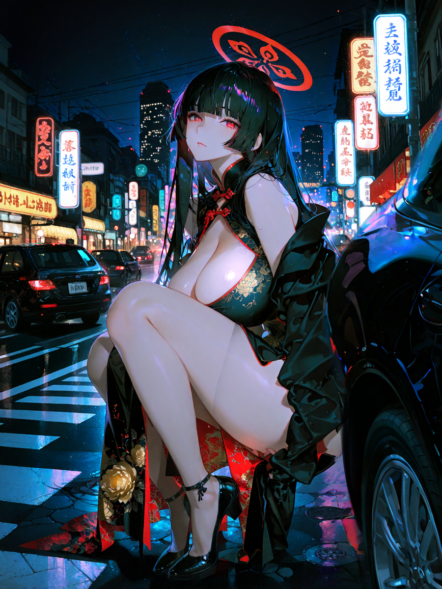 Cheongsam-pixiv插画-作品交流服务